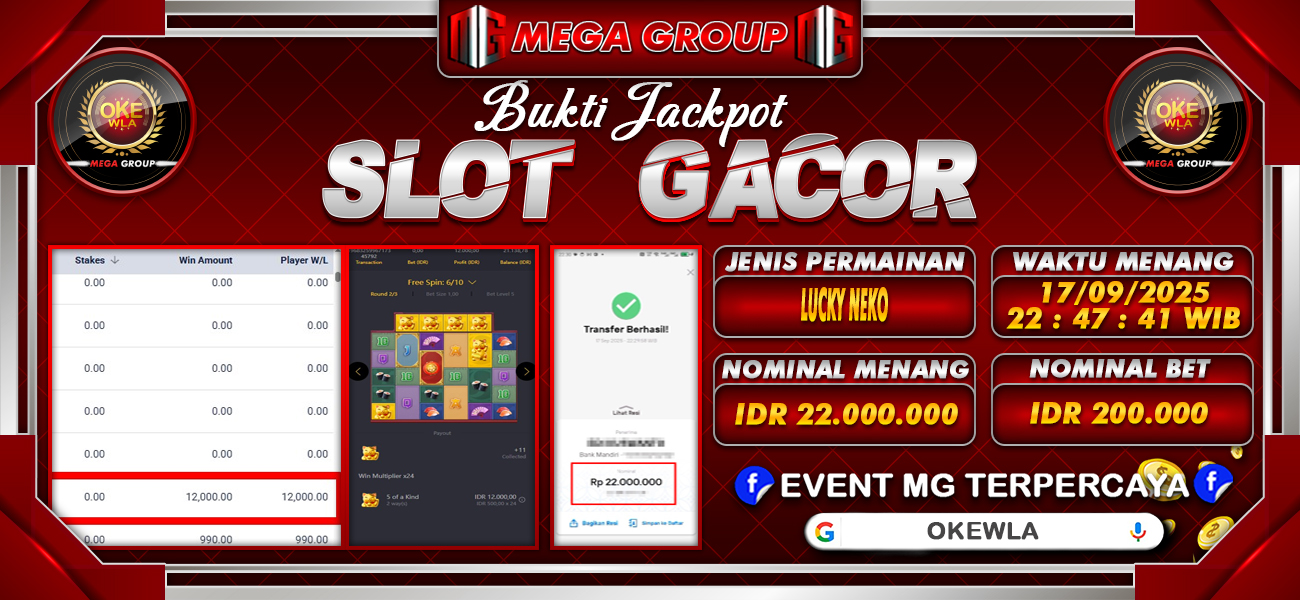 Bukti JP situs Okewla hari Rabu, 17 September 2025